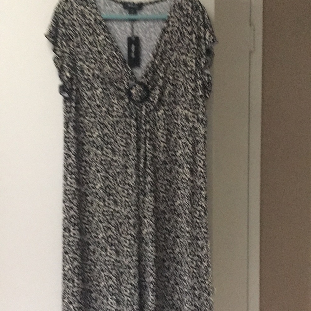 Style & Co. Swingy dress black/cream pattern 2XL
